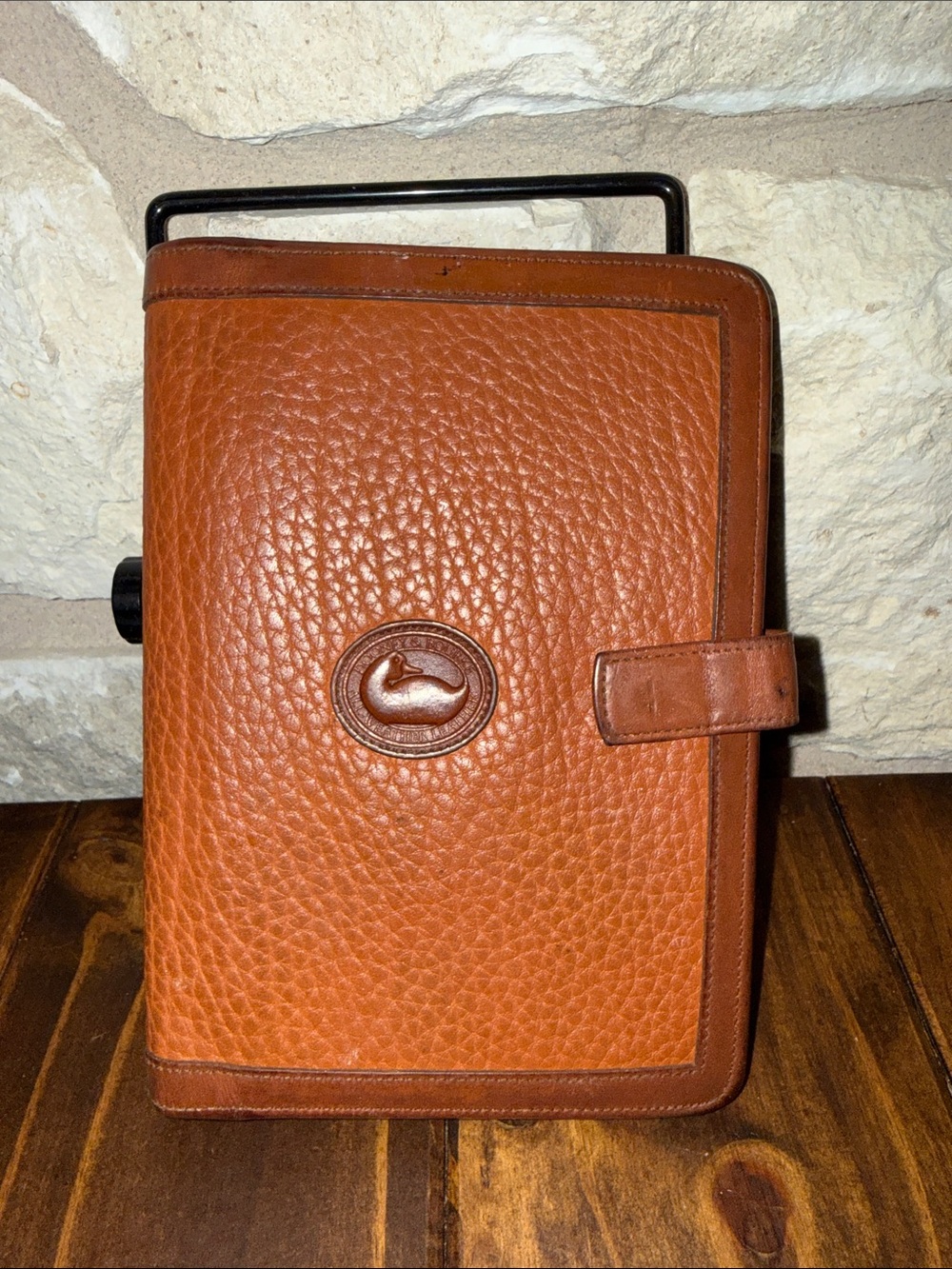 Dooney & Bourke vintage British Tan leather Organizer